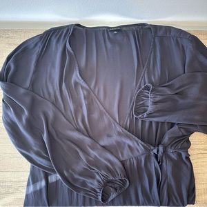 Torrid 2x Black Wrap Blouse